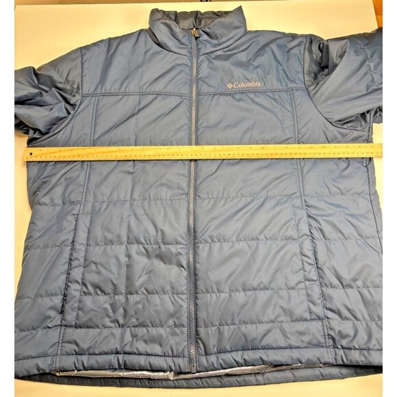 Columbia Omni-Heat Insulated Puffer Jacket Blue Men's XXL - Picture 4 of 6